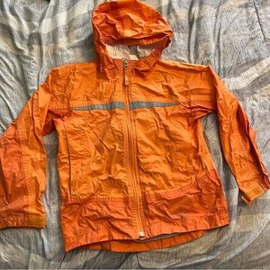 Orange LL bean wind breaker
